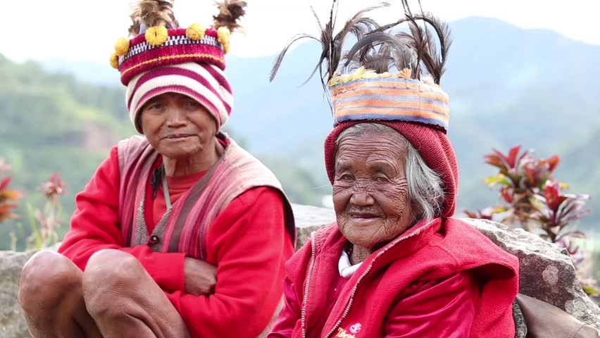 BANAUE, PHILIPPINES - JANUARY 24, 2014 : Unknown Old Ifugao People In ...