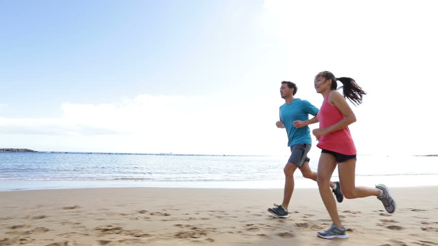 Runners Running On Beach Jogging Stock Footage Video 100 Royalty Browse Video Categories