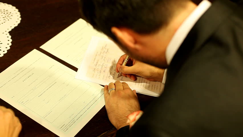 Resultado de imagen de boys signing nikah papers