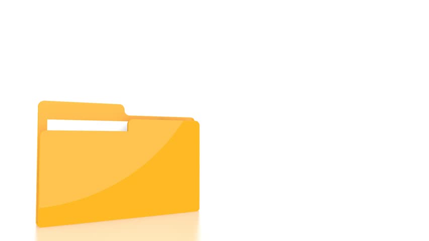 Folders Open Animation On White Background Stockvideos & Filmmaterial