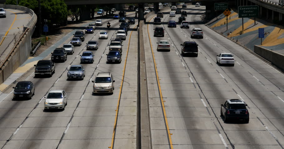 Stock video of freeway traffic 05 la downtown | 6419612 | Shutterstock