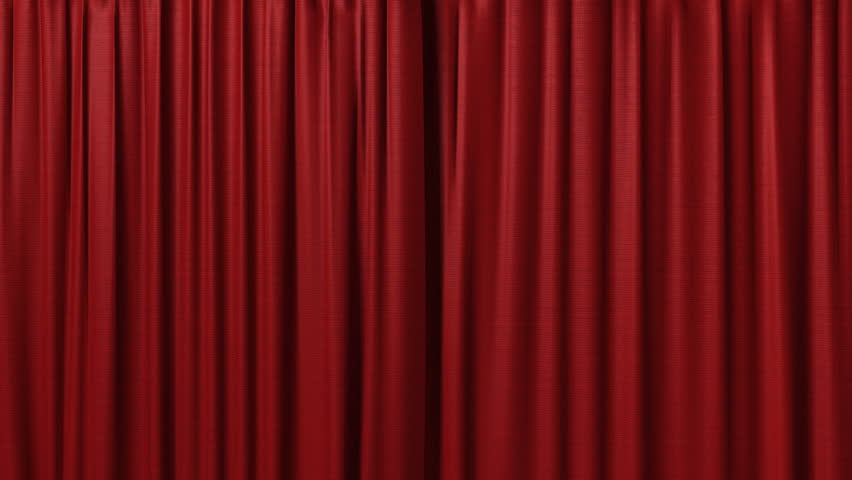 5 4 3 2 1 Countdown, Revealed By Opening Velvet Curtains. Stock Footage ...