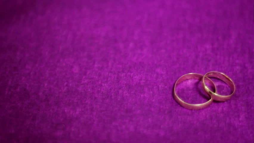 Two Beautiful Wedding Ring On Stock Footage Video 100 Royalty