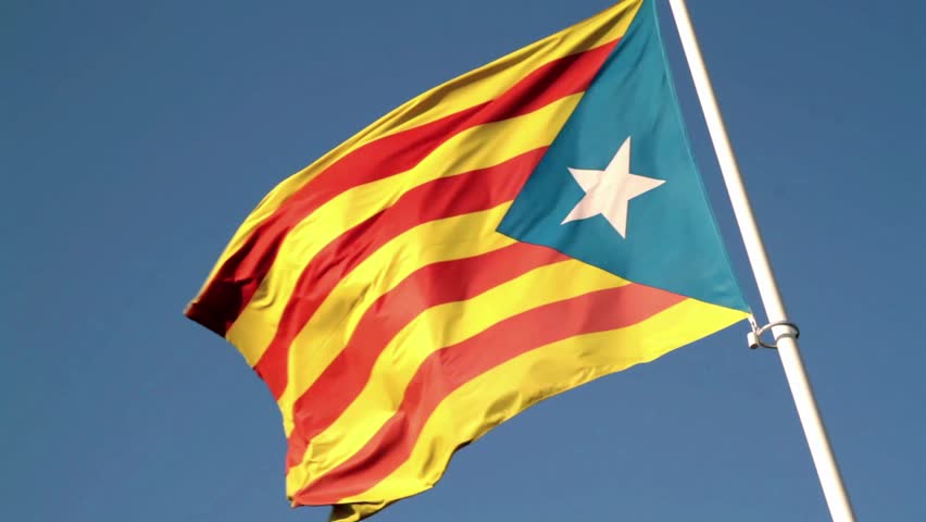 Bandera Catalana Stock Footage Video | Shutterstock