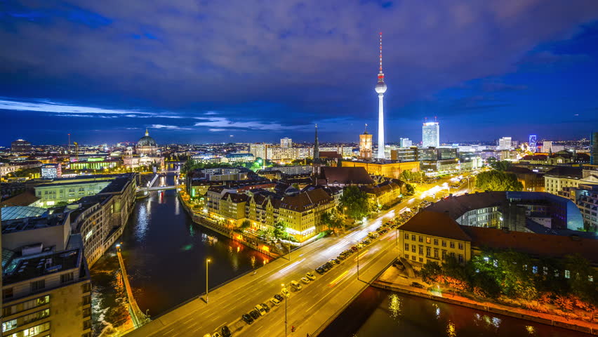Berlin, Germany Downtown Time Lapse. Vidéos de stock (100 % libres de ...