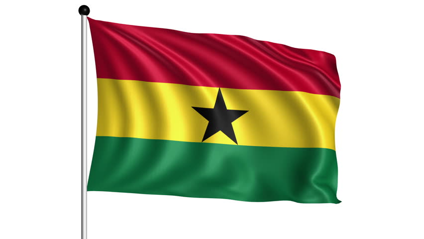 Ghana Flag Loop 1 Stock Footage Video 1370548 - Shutterstock