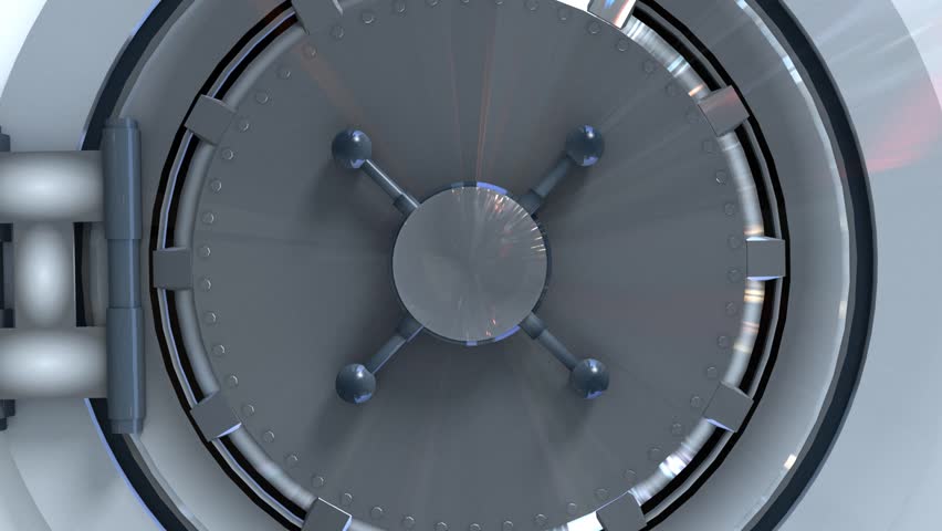 Vault Door With Alpha Stock Footage Video 100 Royalty Free