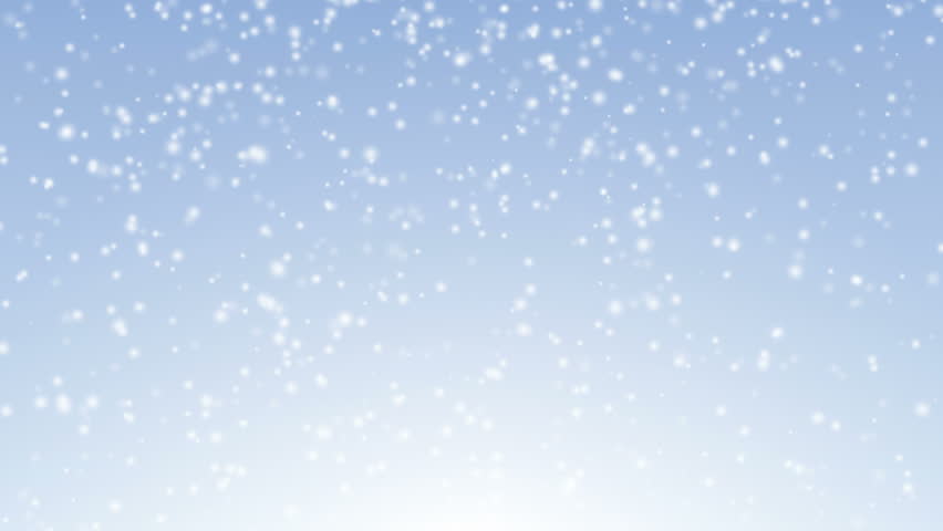 Snow Falling Loop Animation On Blue Gradient Background. Stock Footage ...