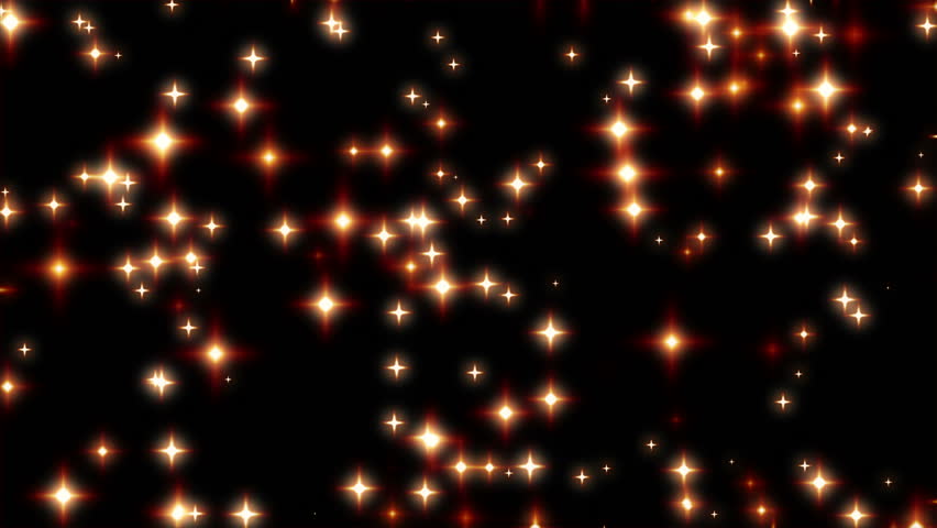 Star Bright Motion Background, Bright Golden Star Like Spheres Glowing ...