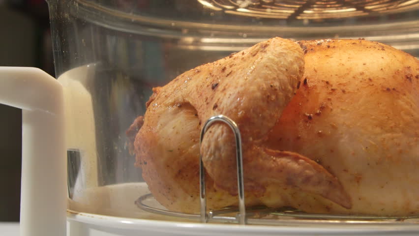 Dolly Whole Roasted Chicken Cooking In Infrared Convection