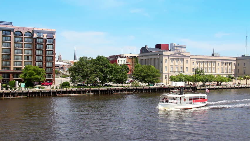 The Federal Building On The Cape Fear Riverwalk In Wilmington, North ...