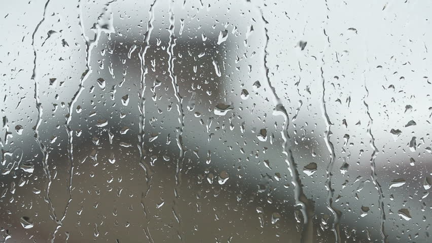 Rain Falling On A Window Rain Falling On A Window