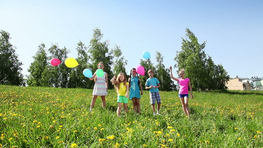 Group of Happy Kids, Boys Stock Footage Video (100