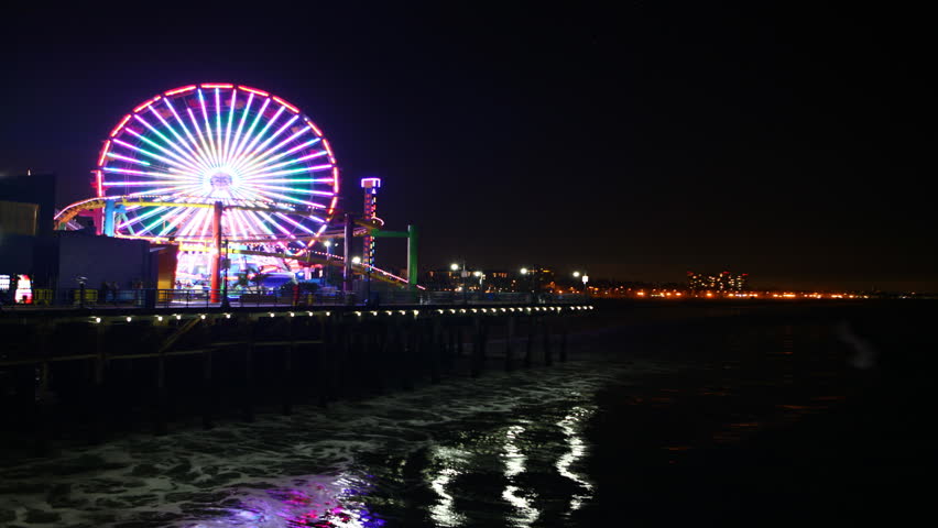 Santa Monica Pier, Time Lapse Stock Footage Video 1103989 | Shutterstock