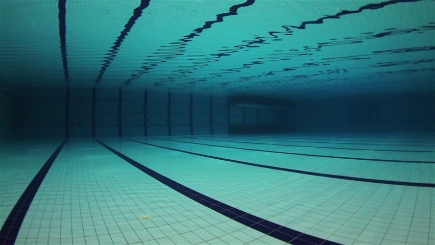 Olympic Swimming Underwater empty olympic swimming pool underwater wide angle stock footage Olympic Swimming Underwater empty olympic swimming pool underwater wide angle stock footage