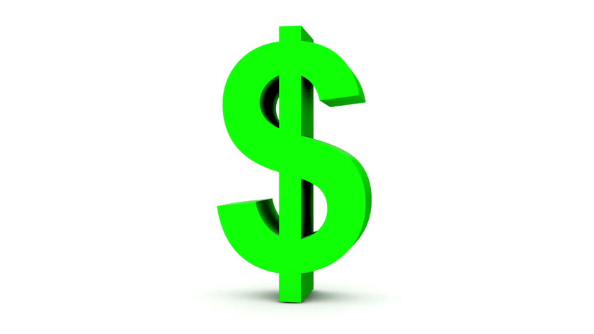 Dollar Sign 30fps Loop Stock Footage Video 100 Royalty Free Dollar Sign 30fps Loop With Alpha Matte Pre Rendered On Black Ready For Compositing Symbol Slow And Fast Rotation White 0 5 8 Seconds
