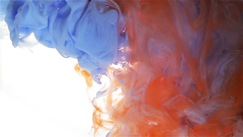 Color Drop In Water, Recorded In Motion. Ink Swirling In ...