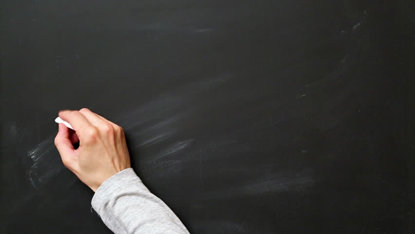 Teacher Writes ABC On The Chalkboard Stock Footage Video 707101 ...