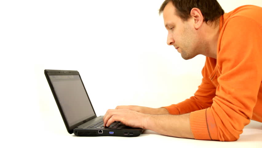 Man With Laptop, Isolated Stock Footage Video 915592 | Shutterstock