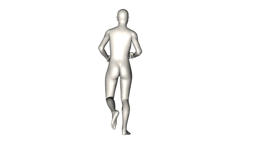 alien running, back view animation 스톡 비디오 클립 | Shutterstock