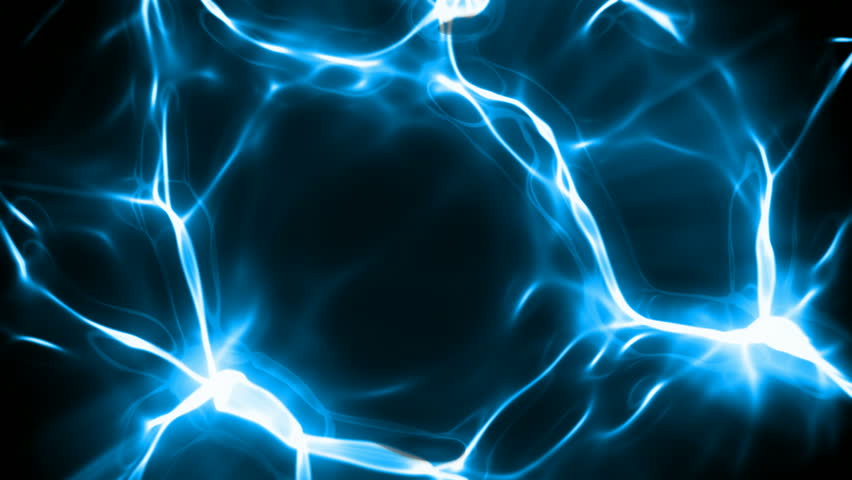 Blue Energy Flows Motion Background Stock Footage Video (100% Royalty