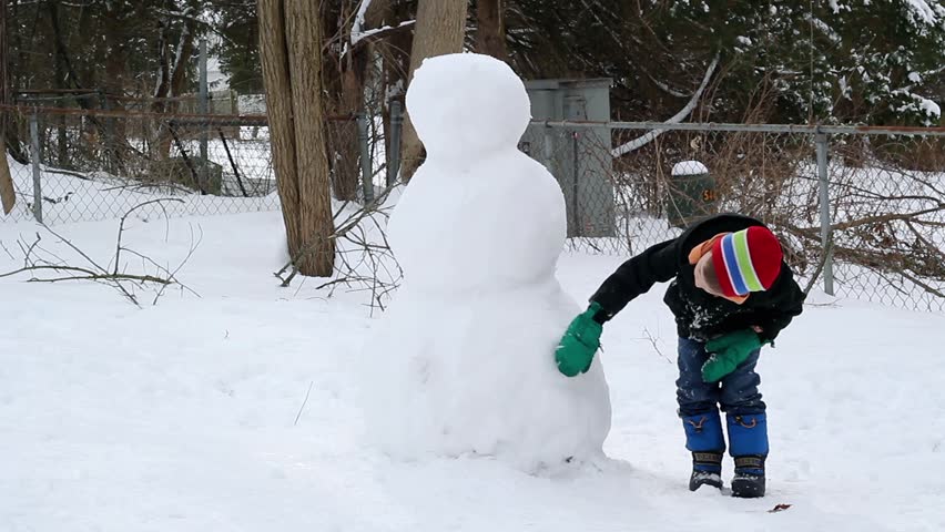 Image result for kids building a snowman